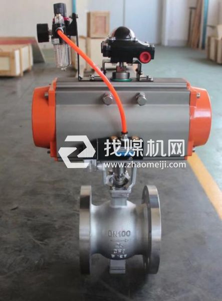 氣動不銹鋼V型調節球閥